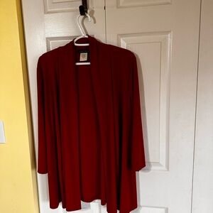 Slinky Brand Vibrant Rust Women's Cardigan